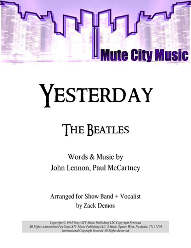 Yesterday (arr. Zack Demos)
