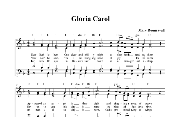 Gloria Carol (Hymn Style)
