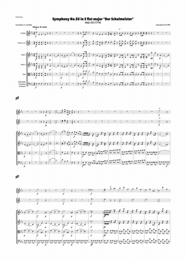 Haydn - Symphony No.55 in E flat major, Hob.I:55 "Der Schulmeister" (The Schoolmaster) (arr. J.G. Cucó Barber)