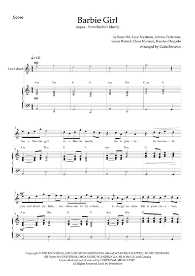 Barbie Girl (arr. Cadu Barcelos)