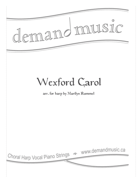 Wexford Carol - Harp (lever or pedal) solo (arr. Marilyn Rummel)