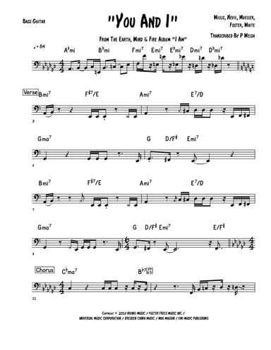 You And I (arr. Accubass)