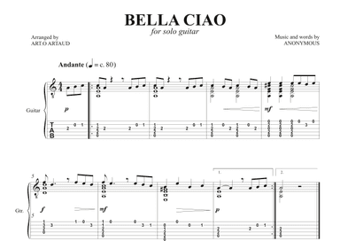 Bella Ciao (arr. Art.o Artaud)
