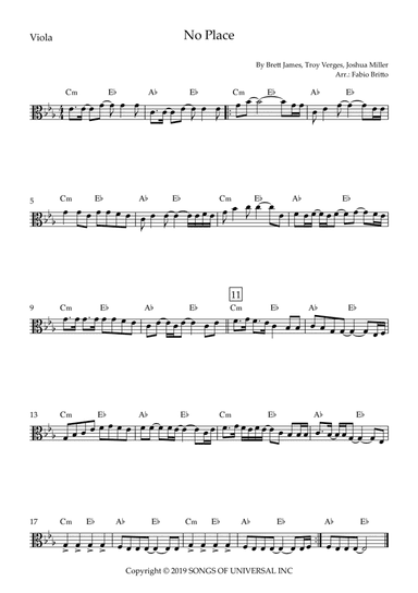 No Place (arr. Fabio Britto)
