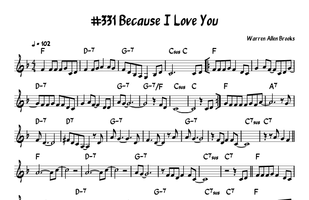 Because I Love You (the Postman Song) (arr. John Fries)