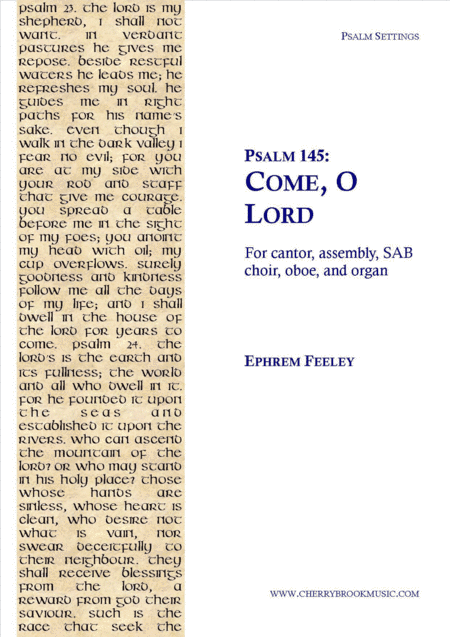 Psalm 145: Come, O Lord