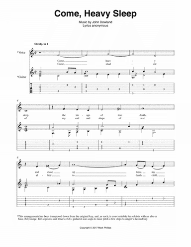 Come, Heavy Sleep (arr. Mark Phillips)
