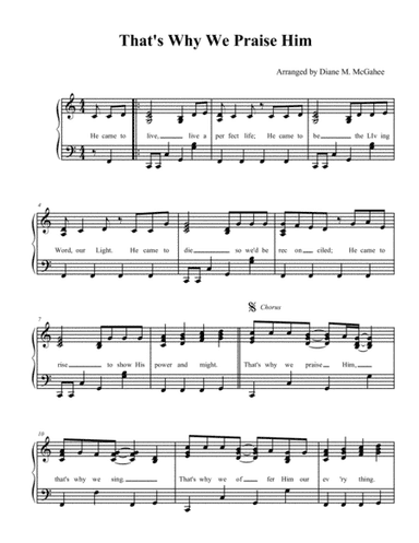 That's Why We Praise Him (arr. Diane M. McGahee)