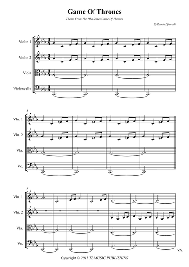 Game Of Thrones (arr. Wesley S. SIlva)