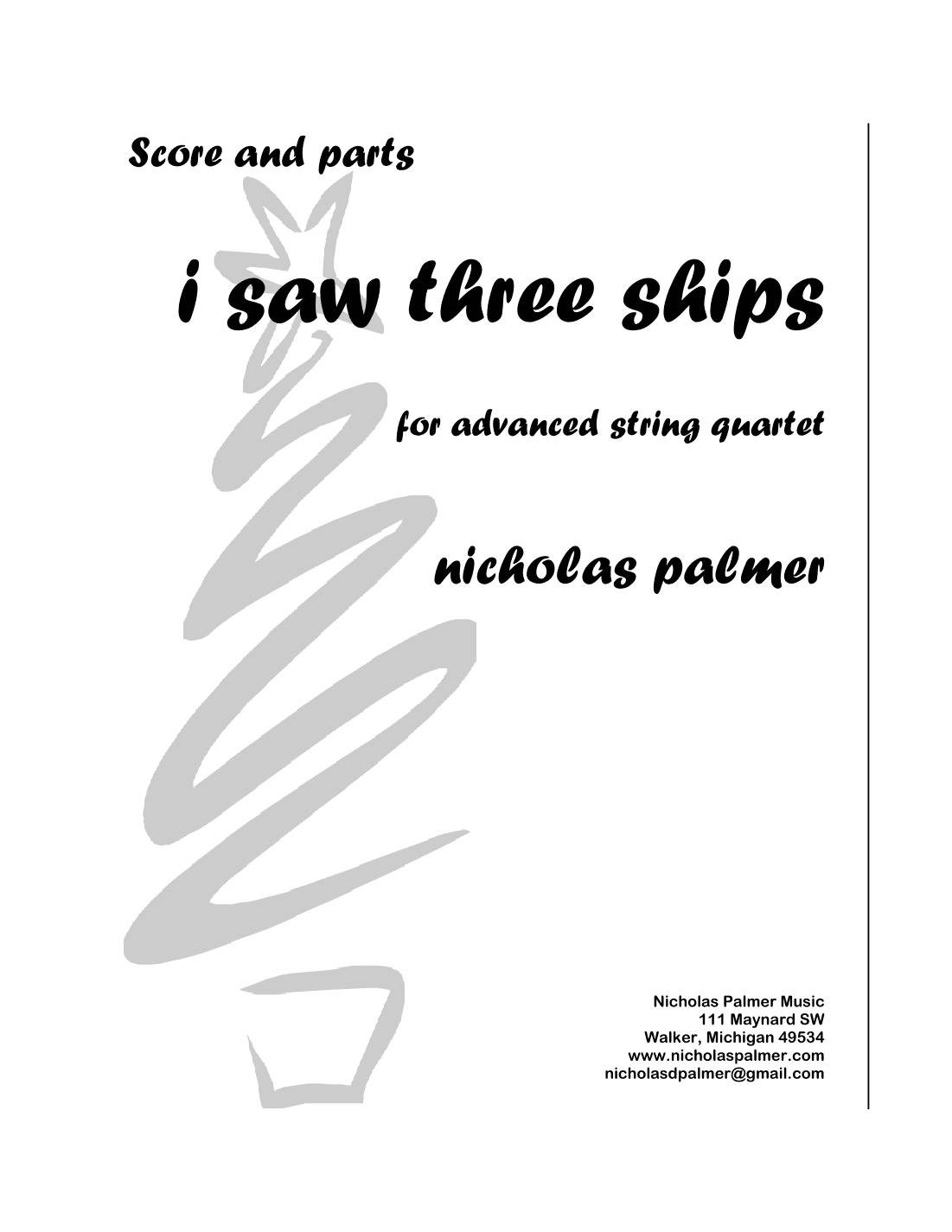 I saw three ships come sailing in (arr. Nicholas Palmer)