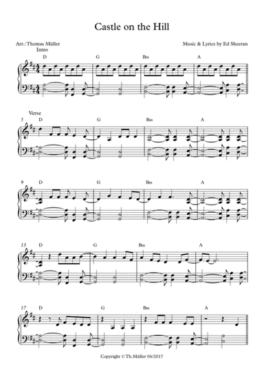 Castle On The Hill (arr. Thomas Müller)