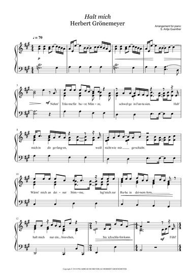 Hold Me (arr. Antje Günther)