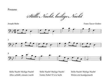 Stille Nacht (Holy Night) - Posaune (arr. Albrecht Kuch-Weidenbrück)