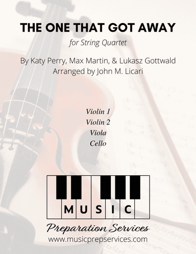 The One That Got Away (arr. Music Preparation Services)