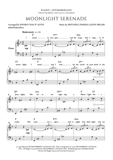 Moonlight Serenade (arr. Danilo "Daca" Alves)