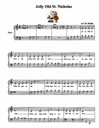 Jolly Old St. Nicholas (arr. Mary M. Misiak)