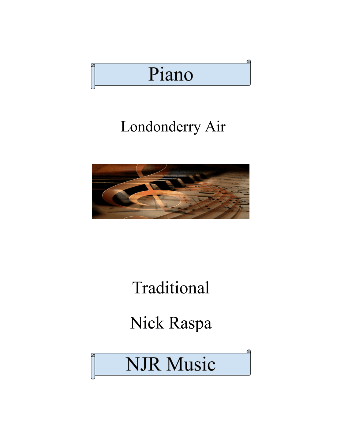 Londonderry Air (O Danny Boy) advanced intermediate piano (arr. Nick Raspa)