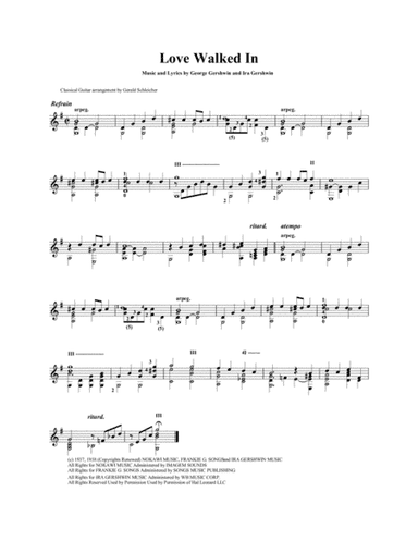 Love Walked In from GOLDWYN FOLLIES (arr. Gerald Schleicher)