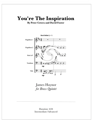 You're The Inspiration (arr. James Haynor)