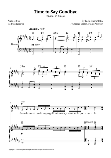 Time To Say Goodbye (arr. Rodrigo Faleiros)