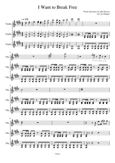 I Want To Break Free (arr. Julia Rogers)
