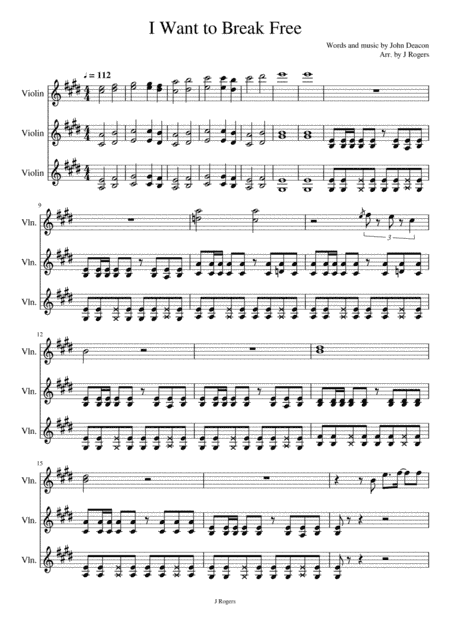 I Want To Break Free (arr. Julia Rogers)