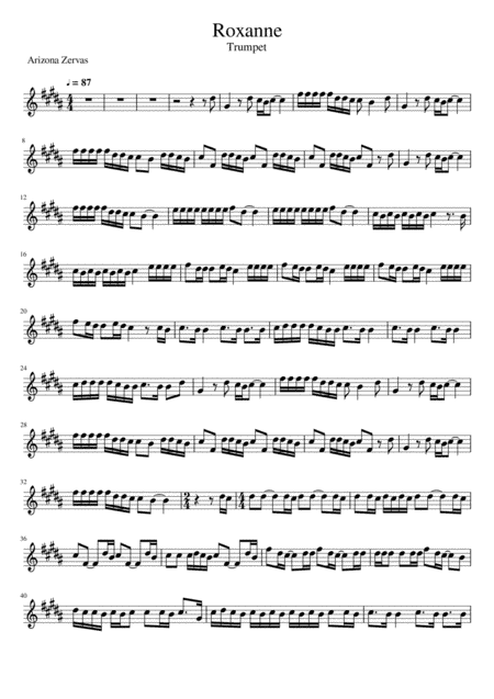 Roxanne (arr. Sean M.)