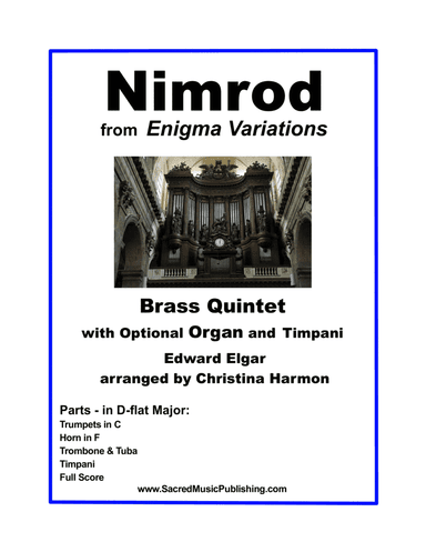 Nimrod from Enigma Variations in D-flat Major for Brass Quintet and Optional Timpani (arr. Christina Harmon)