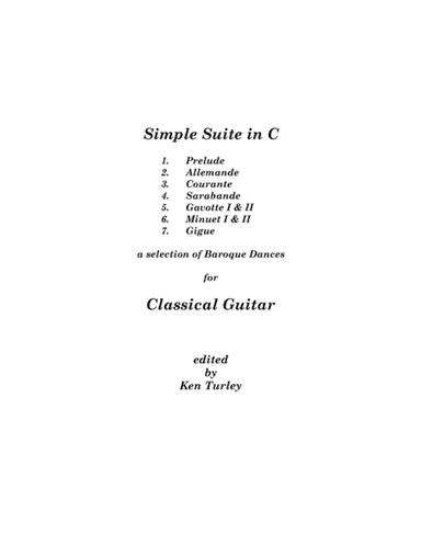 Classical Guitar "Simple Suite of Baroque Dances" (arr. Ken Turley)