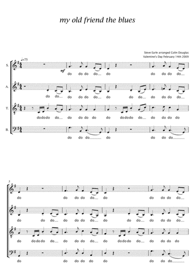 My Old Friend The Blues (arr. Colin Douglas)