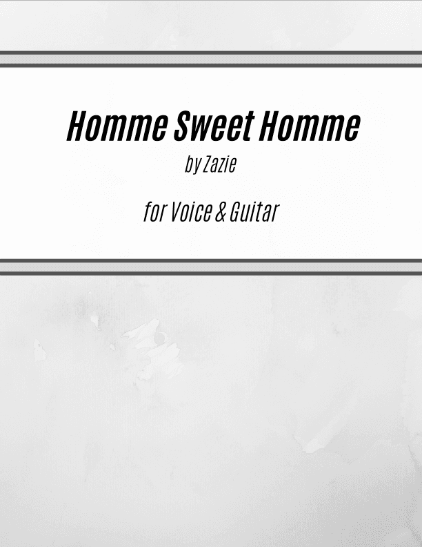 Homme Sweet Homme (arr. Kenneth Pasciak)