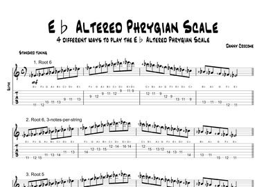 Eb Altered Phrygian Scale (4 Ways to Play)