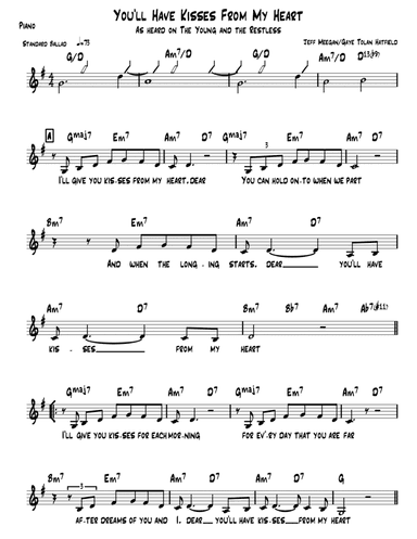 You'll Have Kisses from my Heart (As heard on The Young and the Restless)