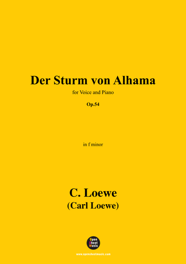 C. Loewe-Der Sturm von Alhama,in f minor,Op.54 (arr. OSM Press)