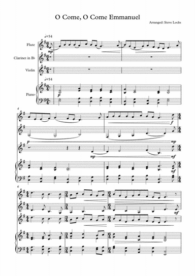 O Come O Come Emmanuel (arr. Steve Locks)