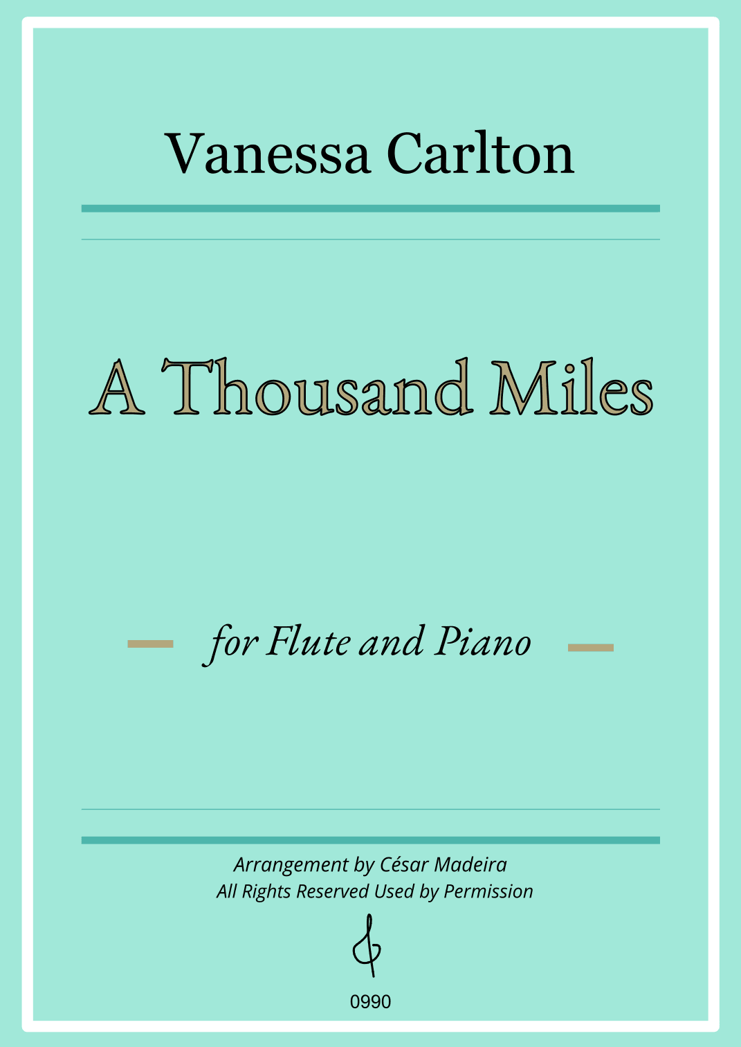 A Thousand Miles (arr. César Madeira)