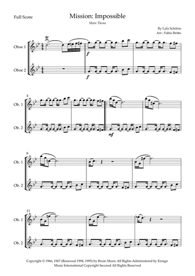 Mission: Impossible Theme (arr. Fabio Britto)