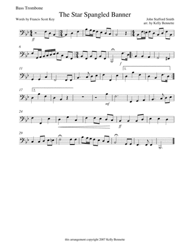 Star Spangled Banner (arr. Kelly Bennette)