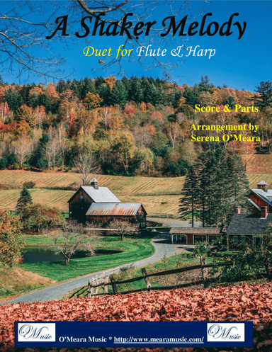 A Shaker Melody, Duet  for Flute & Harp (arr. Serena O’Meara)