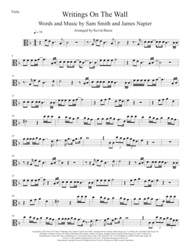 Writing's On The Wall from the film SPECTRE (arr. Kevin Busse)