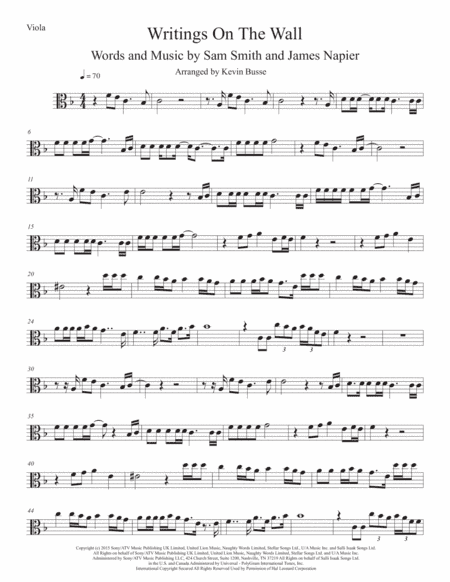 Writing's On The Wall from the film SPECTRE (arr. Kevin Busse)