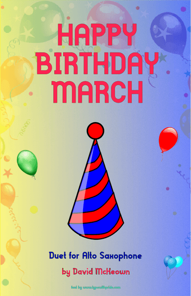 Happy Birthday March, for Alto Saxophone Duet (arr. David McKeown)