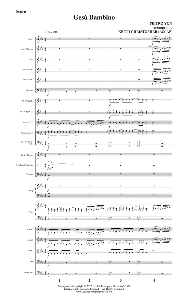 Gesù Bambino (arr. Keith Christopher)