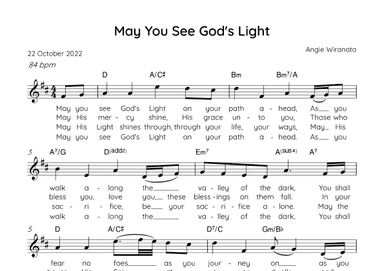 May You See God's Light - a Blessing