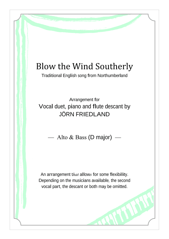 Blow the Wind Southerly (arr. Jörn Friedland)