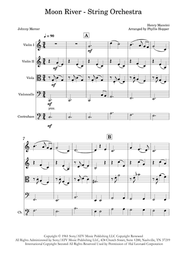 Moon River (arr. Phyllis Hopper)