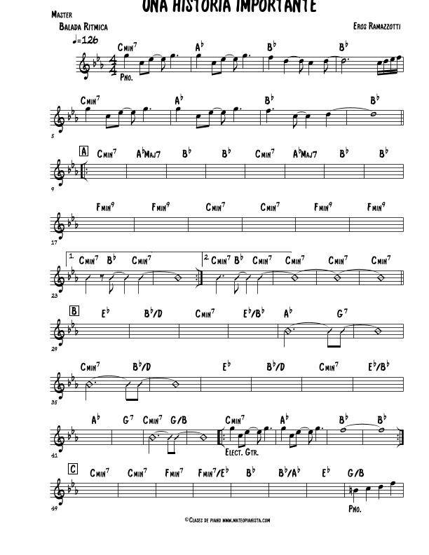 Una Storia Importante (arr. Mateo Aguilar)