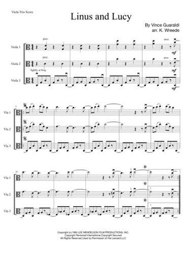Linus And Lucy (arr. Katrina Wreede)