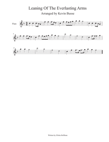 Leaning Of The Everlasting Arms - Flute (arr. Kevin Busse)