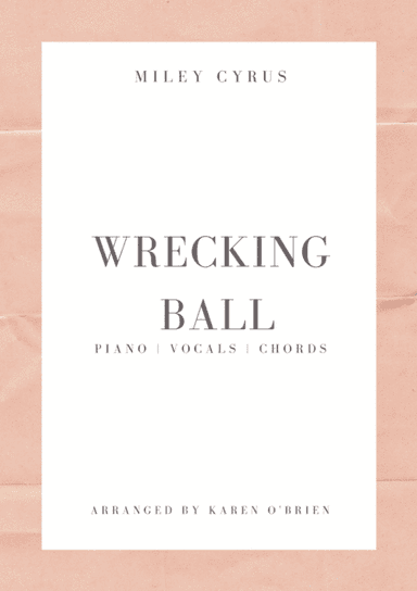 Wrecking Ball (arr. Karen O'Brien)